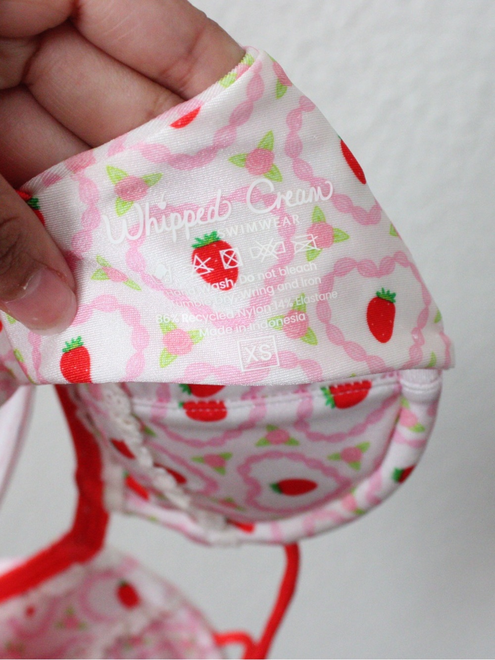 Whipped Cream Swimwear Strawberry Lane Bikini Set XS - Picture 5 of 10